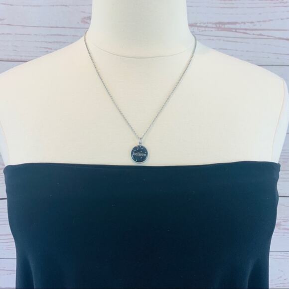 JK by Thirty-One necklace black Believe charm - Picture 5 of 9